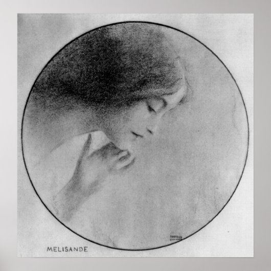 Poster Melisande par Fernand Khnopff (Devant)