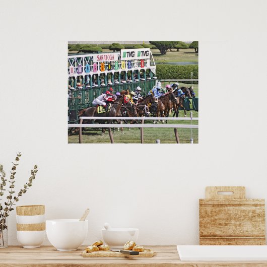 Poster Mellon Turf - Course de course Saratoga (Cuisine)