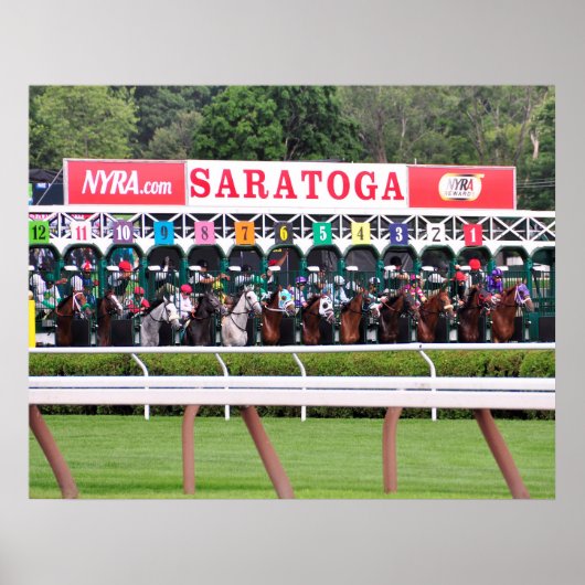 Poster Mellon Turf - Course de course Saratoga (Devant)