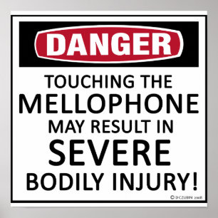Poster Mellophone de danger
