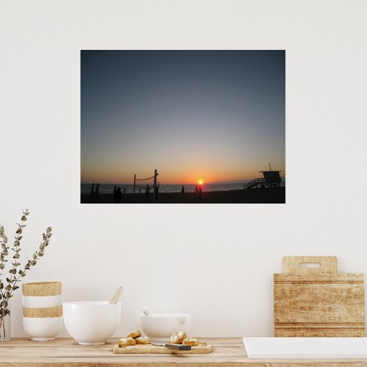 Poster Mellow à la plage (Cuisine)