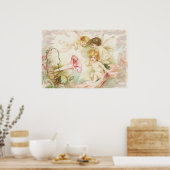 Poster Mélodie - Anges, Fleurs, Musique (Cuisine)