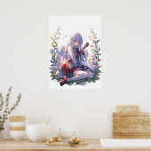 Poster Mélodies du jardin : Sérénité au milieu des fleurs (Cuisine)