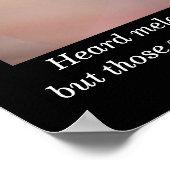 Poster Mélodies entendues - John Keats - art imprimé (Coin)