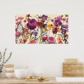 Poster Melody and Orange Poppy (Cuisine)