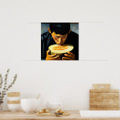 Poster Melon Eater - Art en toile (Cuisine)