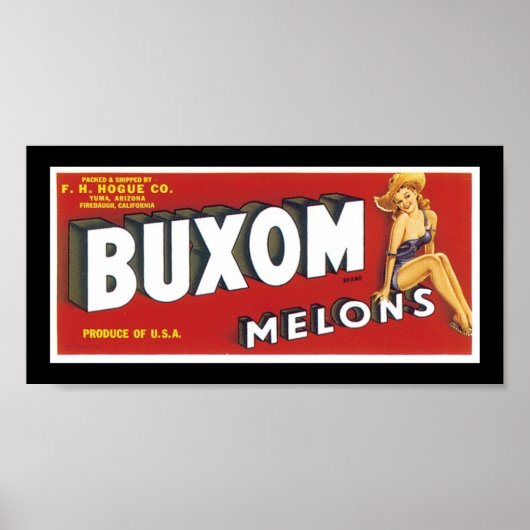 Poster Melons Buxom (Devant)