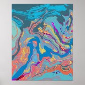 POSTER MELTED BEZIER GLITCH VERTICAL 02 (Devant)