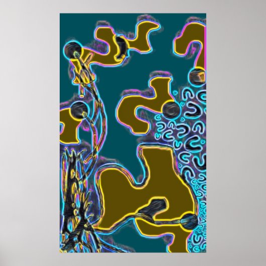 Poster Melting Memphis Vibes II (Devant)