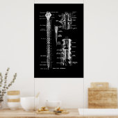 Poster Membrane de la colonne vertébrale Anatomie Art (Cuisine)