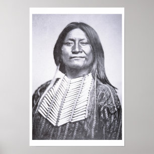 Poster Membre de la tribu de Comanche, 1872 (photo de