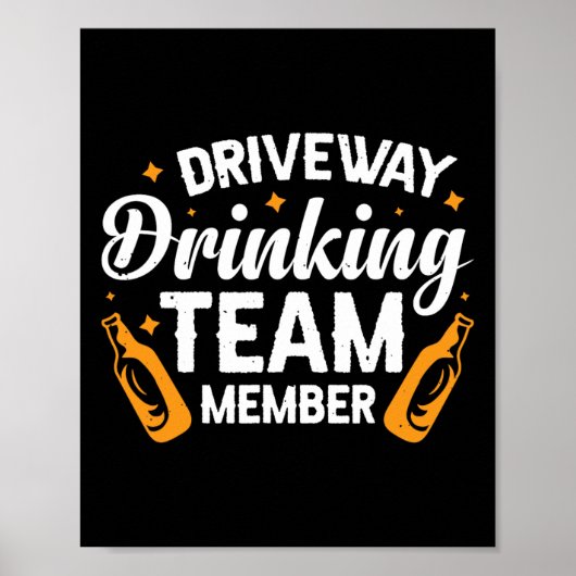 Poster Membre de l'équipe de boisson Driveway (Devant)