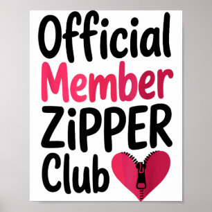 Poster Membre Officiel du Zipper Club, Chirurgie à Cœur O