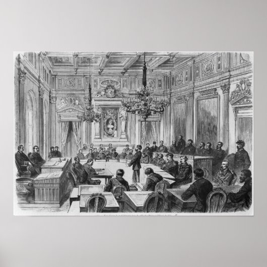 Poster Membres de la Commune en session (Devant)