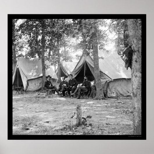 Poster Membres du Bureau d'information militaire 1863 (Devant)