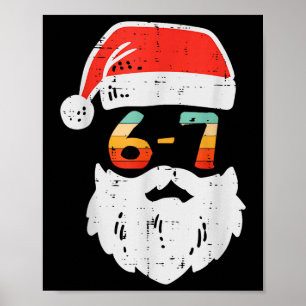 Poster Meme 67 Père Noël Xmas Six Sept Noël Adolescents G