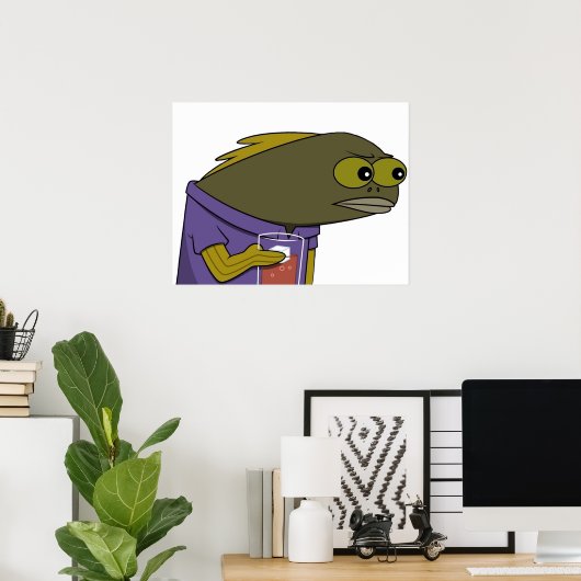 Poster MÈME À Poisson (Bureau à domicile)