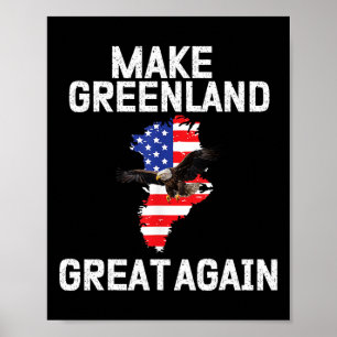 Poster Mème amusant de Trump Trump Groenland Faire du Gro