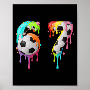 Poster Mème amusant pour enfants 67 Numéro Six 6 Sept 7 C