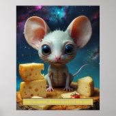 Poster Même dans l'espace, le fromage est hors de ce mond (Devant)