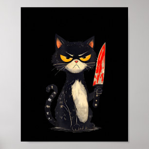 Poster Mème de chat drôle Je nécessite des collations Con