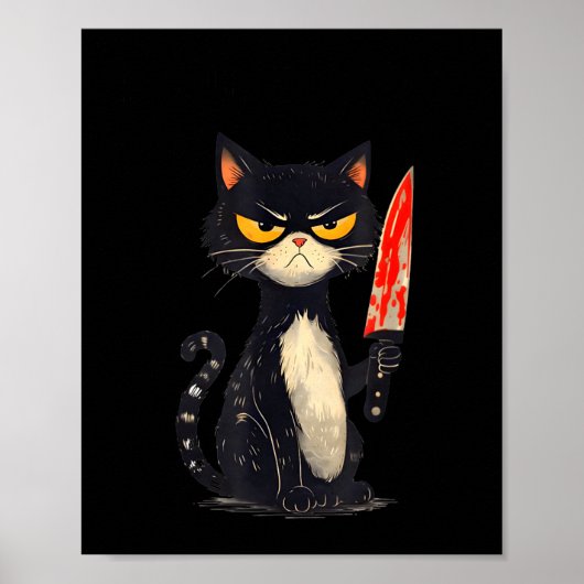 Poster Mème de chat drôle Je nécessite des collations Con (Devant)