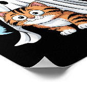 Poster Mème de chat drôle Soky Halloween minou (Coin)