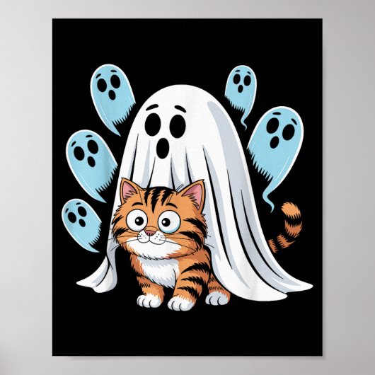 Poster Mème de chat drôle Soky Halloween minou (Devant)