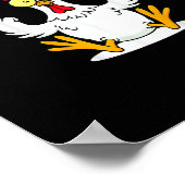 Poster Mème de coq citation F-Caw-F (Coin)