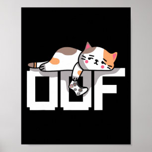 Poster Mème de joueur Oof Noob Culture Internet Chat de j