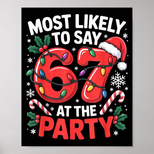 Poster Mème de Noël de la Génération Z pour le plus susce (Devant)
