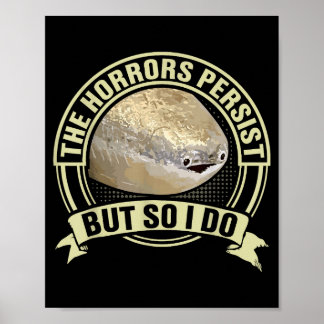 Poster Mème de poisson Sacabambass drôle Les horreurs per