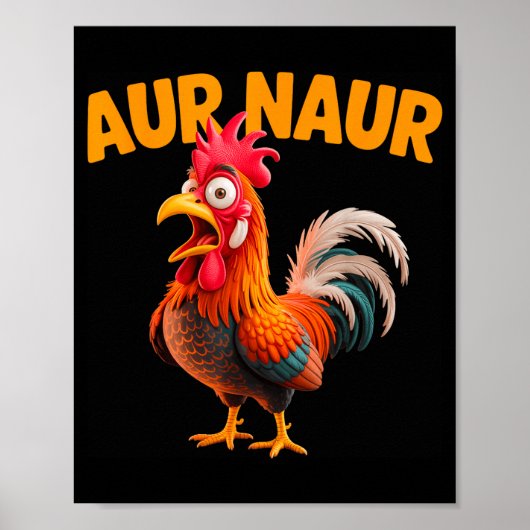 Poster Mème de poulet Tee Aur Naur (Devant)