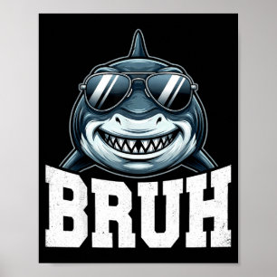 Poster Mème de requin Bruh