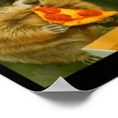 Poster Mème de rongeur de marmotte fouine mangeant de la (Coin)