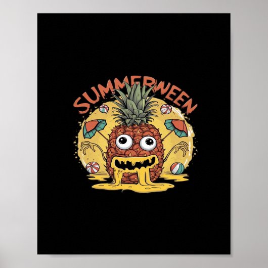 Poster Mème de tendance classique de Summerween (Devant)