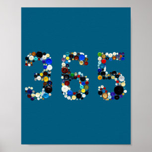 Poster Mème des boutons viraux 365