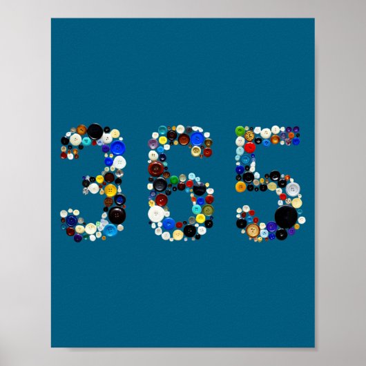 Poster Mème des boutons viraux 365 (Devant)