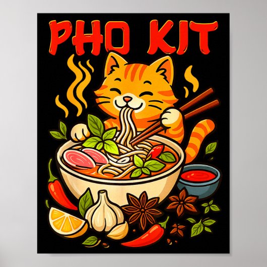 Poster Mème drôle de chat de Pho Kit Mariners (Devant)