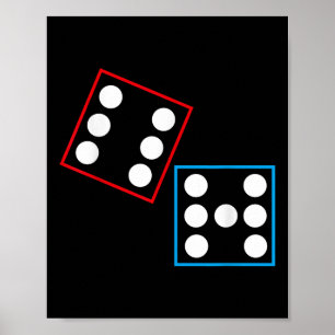 Poster Mème drôle de domino six sept 67 Dominos amateur d