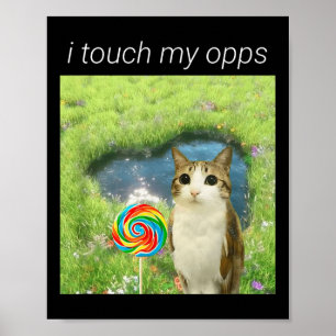 Poster Mème drôle de Meowl, Mème de chat hibou Brainrot G