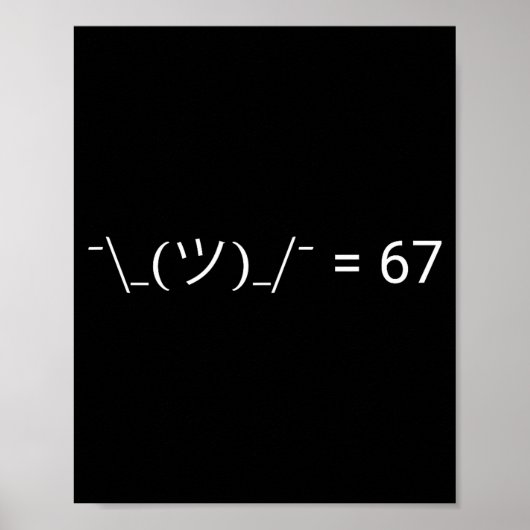 Poster Mème drôle meh 67 (Devant)