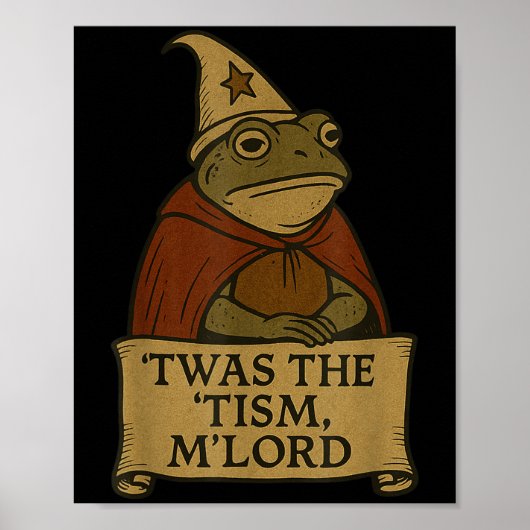 Poster Mème Drôle Tee - shirts Tis Tism Mlord (Devant)