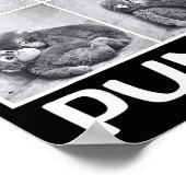 Poster Mème du bébé singe qui frappe (Coin)