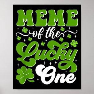 Poster Mème du chanceux premier anniversaire St-Patrick