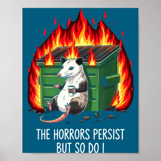 Poster Mème du Possum : Les Horreurs Persistent-Elles (Devant)