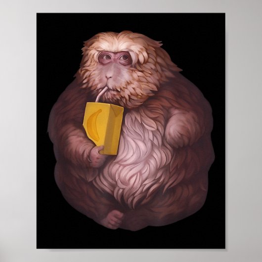 Poster Mème du singe Xing Xing – Création virale drôle (Devant)