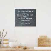 POSTER MÊME FRÉQUENCES - NIKOLA TESLA (Cuisine)