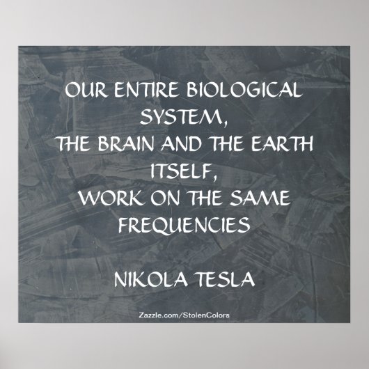 POSTER MÊME FRÉQUENCES - NIKOLA TESLA (Devant)