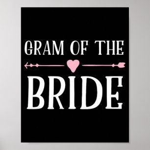 Poster Mémé grand-mère de la mariée 